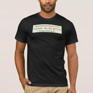 Camiseta Logotipo norueguês do vintage da empresa comercia