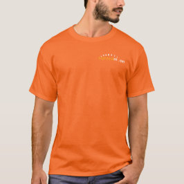 Camiseta Logotipo Oficial da Lua Visível Laranja Masculino