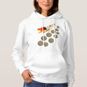 Camiseta Logotipo Oficial da TexitCoin Casaco com Zíper Bra
