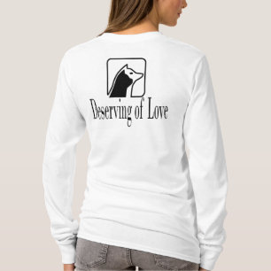 Camiseta Logotipo oficial para a fundação Shi encapuçado de