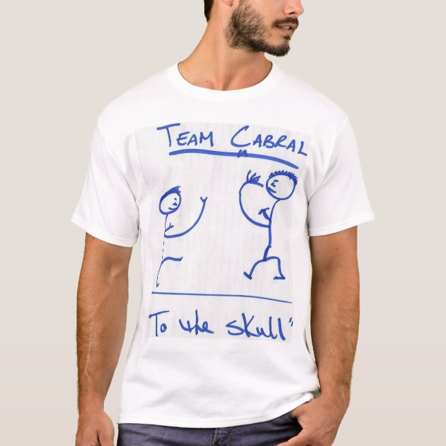 Camiseta Logotipo original de Cabral da equipe (Frente)