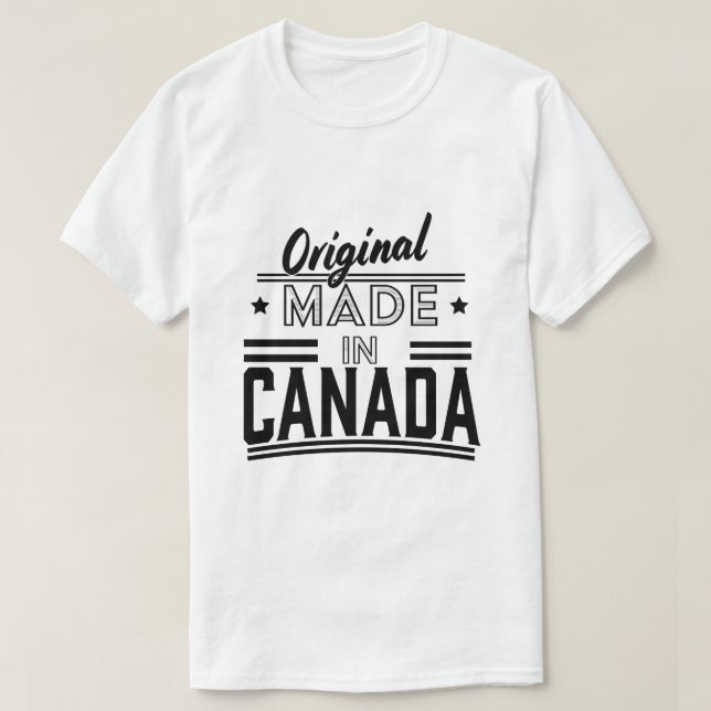 Camiseta Logotipo original Feito no Canadá (Frente do Design)