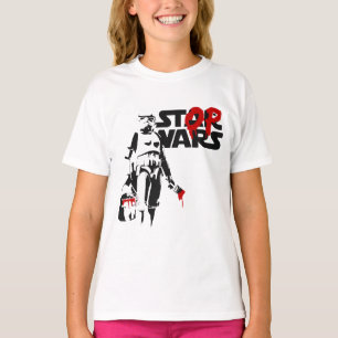 Camiseta Logotipo Paródia Stop Wars