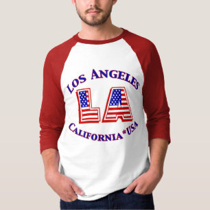 Camiseta Logotipo patriótico de Los Angeles EUA