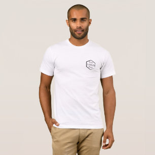 Camiseta Logotipo Personalizado Branco Empresa Funcionarios
