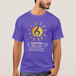 Camiseta Logotipo Personalizado Campo de Música de Verão T-