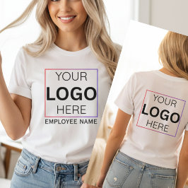 Camiseta Logotipo Personalizado com Nome do Funcionário | E