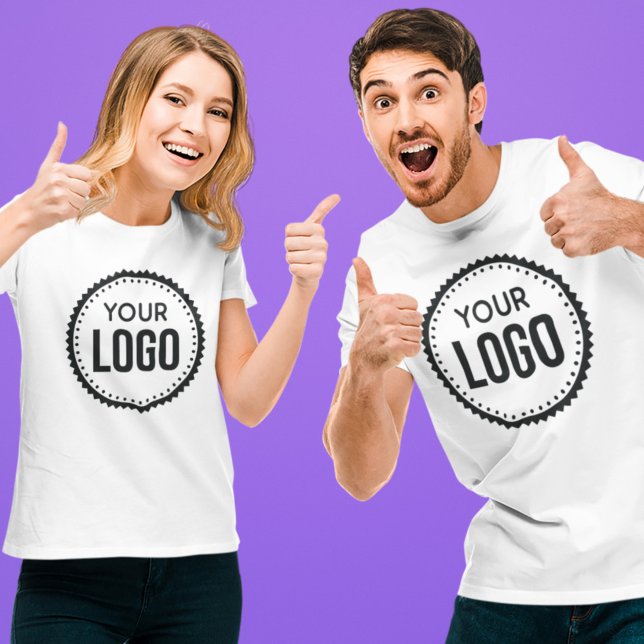Camiseta Logotipo Personalizado da Empresa (Criador carregado)