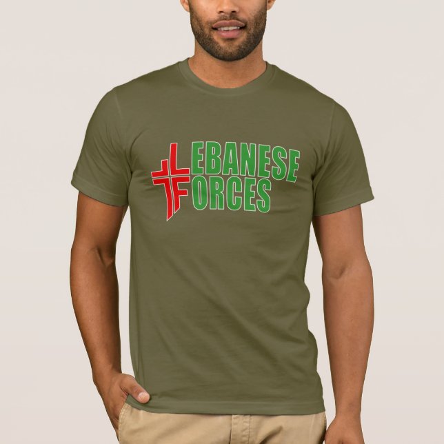 Camiseta Logotipo Personalizado das Forças Libanesas (Frente)