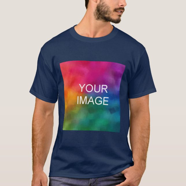 Camiseta Logotipo Personalizado de Adicionar Imagem Persona (Frente)