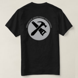Camiseta logotipo personalizado de construção de homem habi