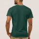 Camiseta Logotipo personalizado de golfe na moda em verde (Verso)