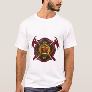 Camiseta Logotipo personalizado do Fire Department