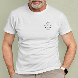 Camiseta Logotipo personalizado do jogador de golfe