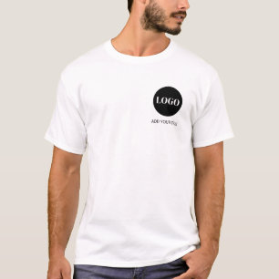 Camiseta Logótipo personalizado e negócios de texto