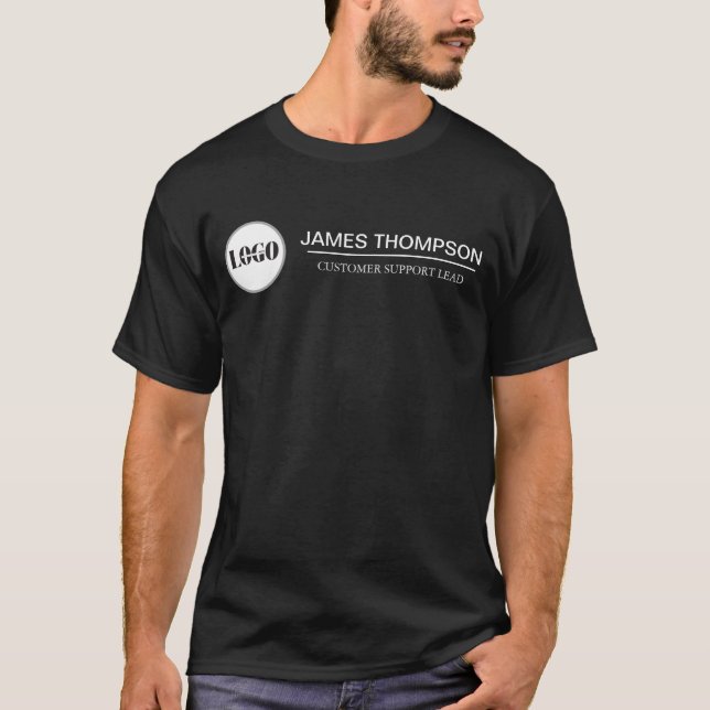 Camiseta Logotipo personalizado engrenagem para sua equipe  (Frente)