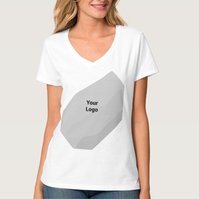 Camiseta Logotipo personalizado simples e elegante aqui     (Frente)