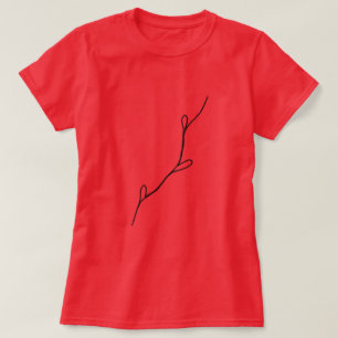 Camiseta Logotipo personalizado simples e elegante aqui, em