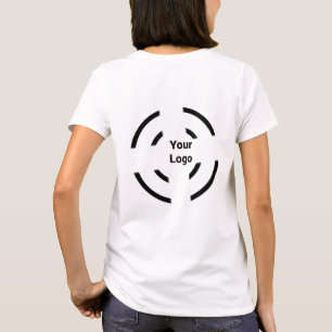 Camiseta Logotipo personalizado simples e elegante aqui na