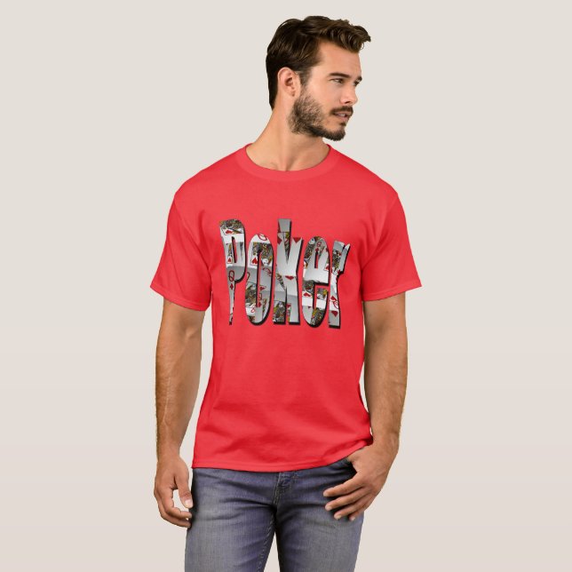 Camiseta Logotipo Poker Feito Com Queens, (Frente Completa)