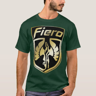 Camiseta Logotipo Pontiac Fiero Dourado