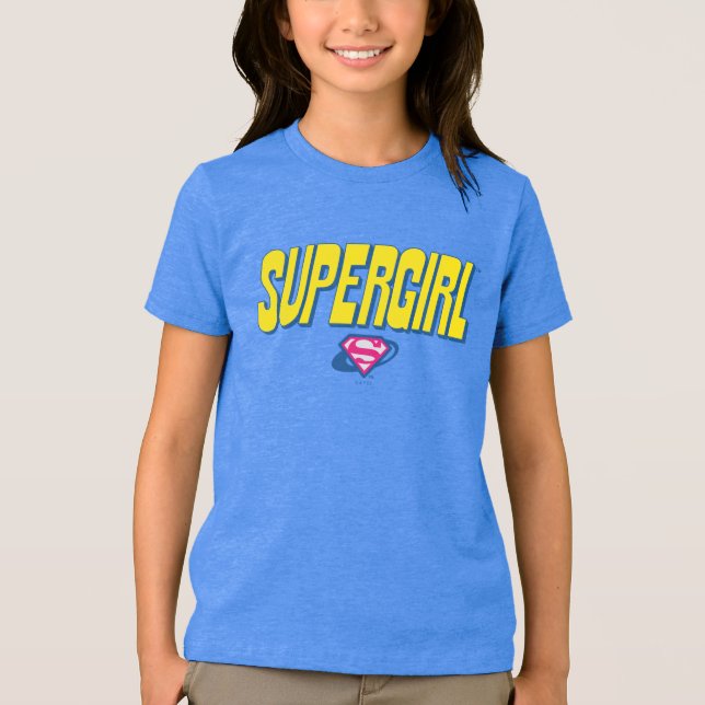 Camiseta Logotipo Pop Supergirl (Frente)