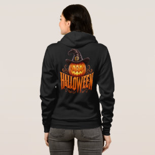 Camiseta Logotipo Premium de Abóbora de Halloween 3D com Ch