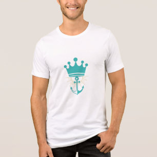 Camiseta Logotipo Premium do Yacht Club Minimalista Riviera
