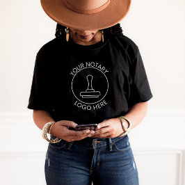 Camiseta Logotipo Preto Adicionar Promocional QR Funcionari