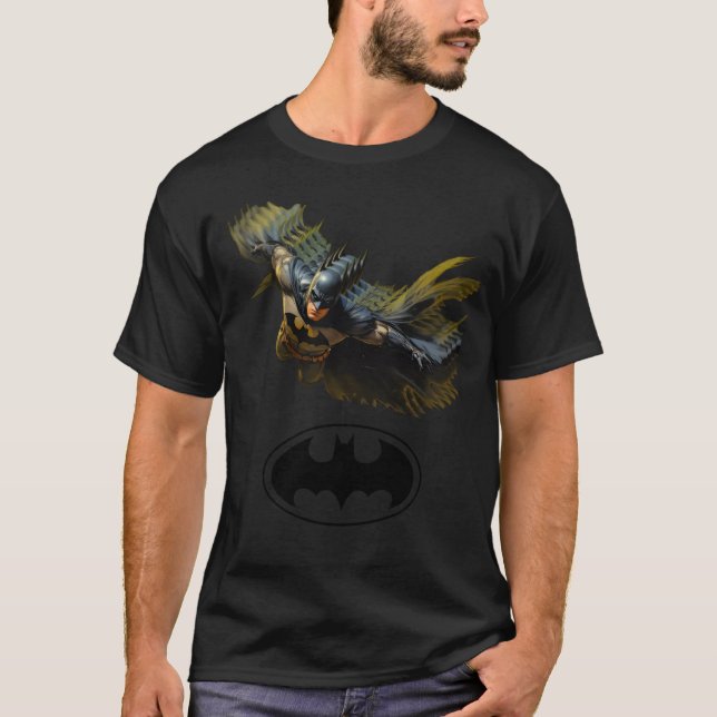 CAMISETA LOGOTIPO PRETO BATMAN 1X003 (Frente)