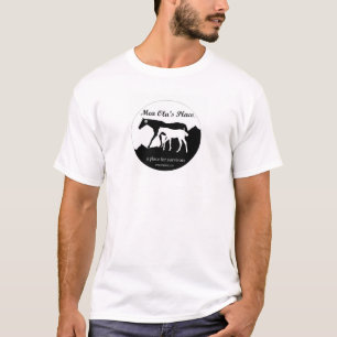 Camiseta Logotipo preto & branco do adulto -