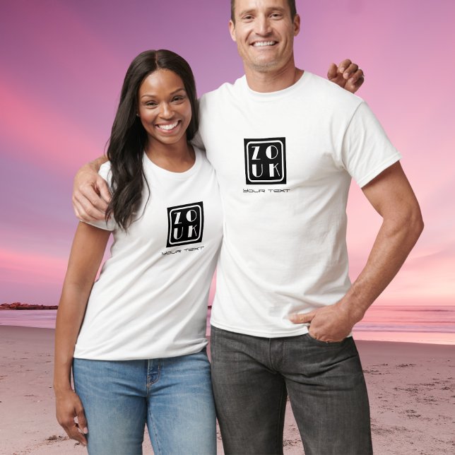 Camiseta logotipo preto da dança do Zouk (Criador carregado)