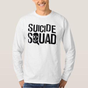 Camiseta Logotipo preto do pelotão do suicídio