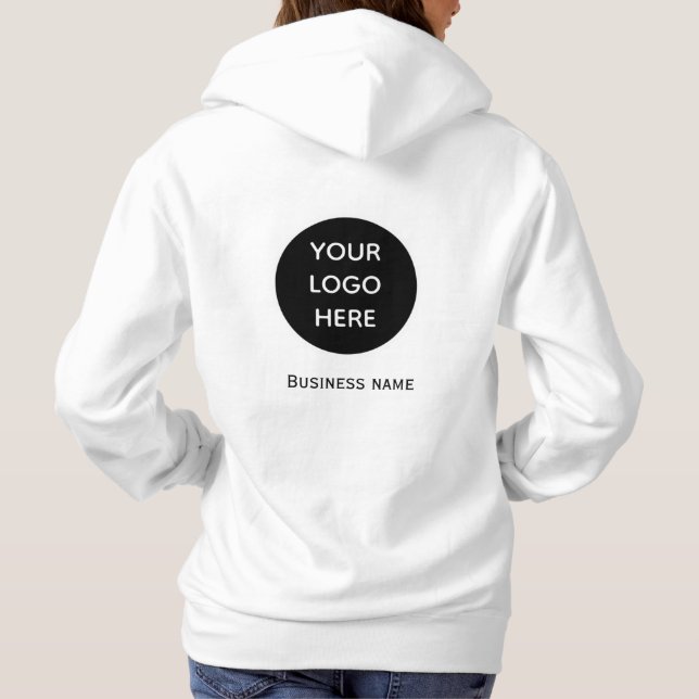 Camiseta Logotipo profissional preto Simples (Verso)