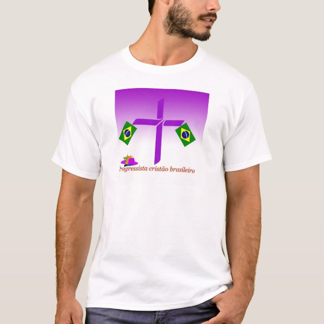 Camiseta Logótipo Progressista Cristão brasileiro (Frente)