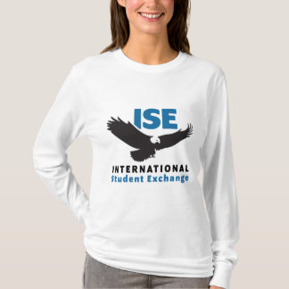 Camiseta Logotipo quadrado ISE de manga longa branca, de us