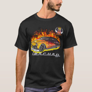 Camiseta Logotipo real quente da chama Merc-w/10yr
