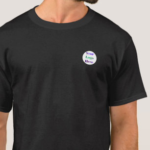 Camiseta Logotipo Redondo Personalizado Corporativo Funcion