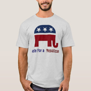 Camiseta Logotipo republicano do elefante