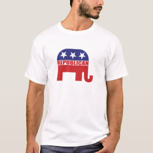 Camiseta Logotipo republicano do elefante