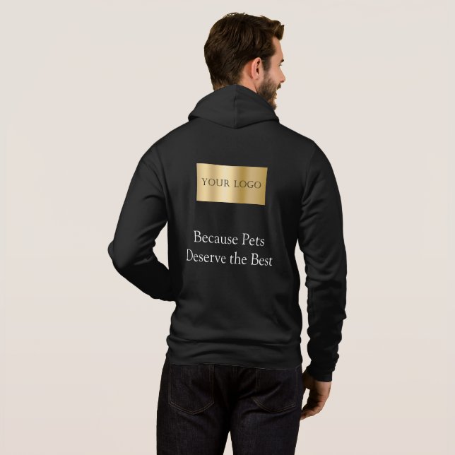 Camiseta Logotipo Retangular Comercial Roupas de Trabalho p (Parte Traseira Completa)