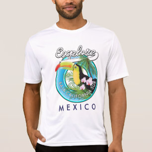 Camiseta logotipo retro Baja California Sur Mexico