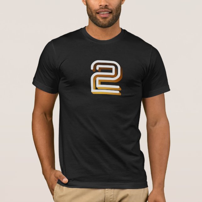 Camiseta Logotipo retro da identificação da televisão BBC2 (Frente)