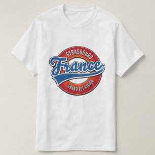 Camiseta logotipo retrô da região de Estrasburgo Grande Les