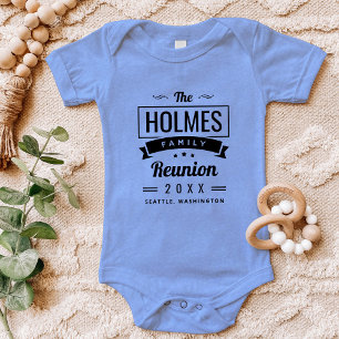 Camiseta Logotipo Retro da Reunião de Família Moderna