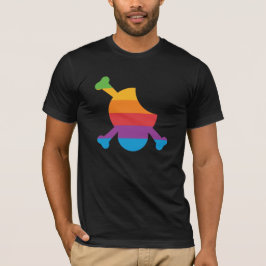 Camiseta Logotipo retro de Apple do crânio e dos ossos