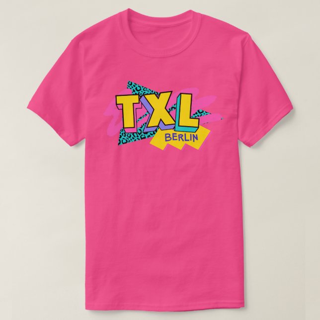 Camiseta Logotipo Retro na Alemanha de Berlim (Frente do Design)