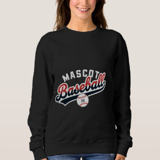 Camiseta Logotipo retroativo de Baseball Mascot