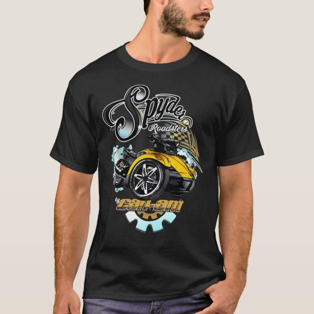 Camiseta Logotipo Retroativo Do Can-Am Spyder Roadsters   (Frente)