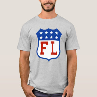 Camiseta Logotipo retrovisor da Liga Federal Pro de Basebal